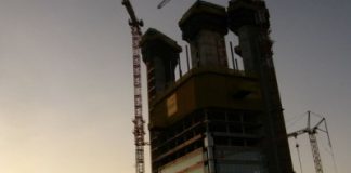 Torre Unifimm, controllo carpenteria metallica in cantiere