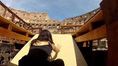 Montacarichi delle belve al Colosseo