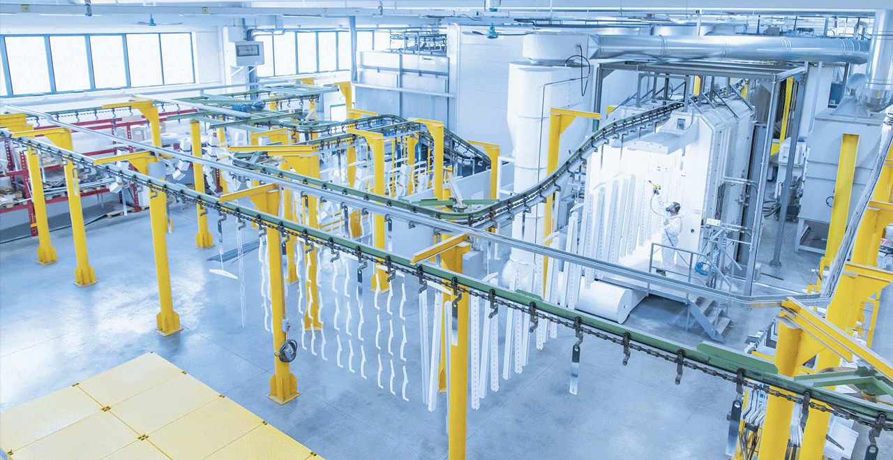 verniciatura industriale a polvere