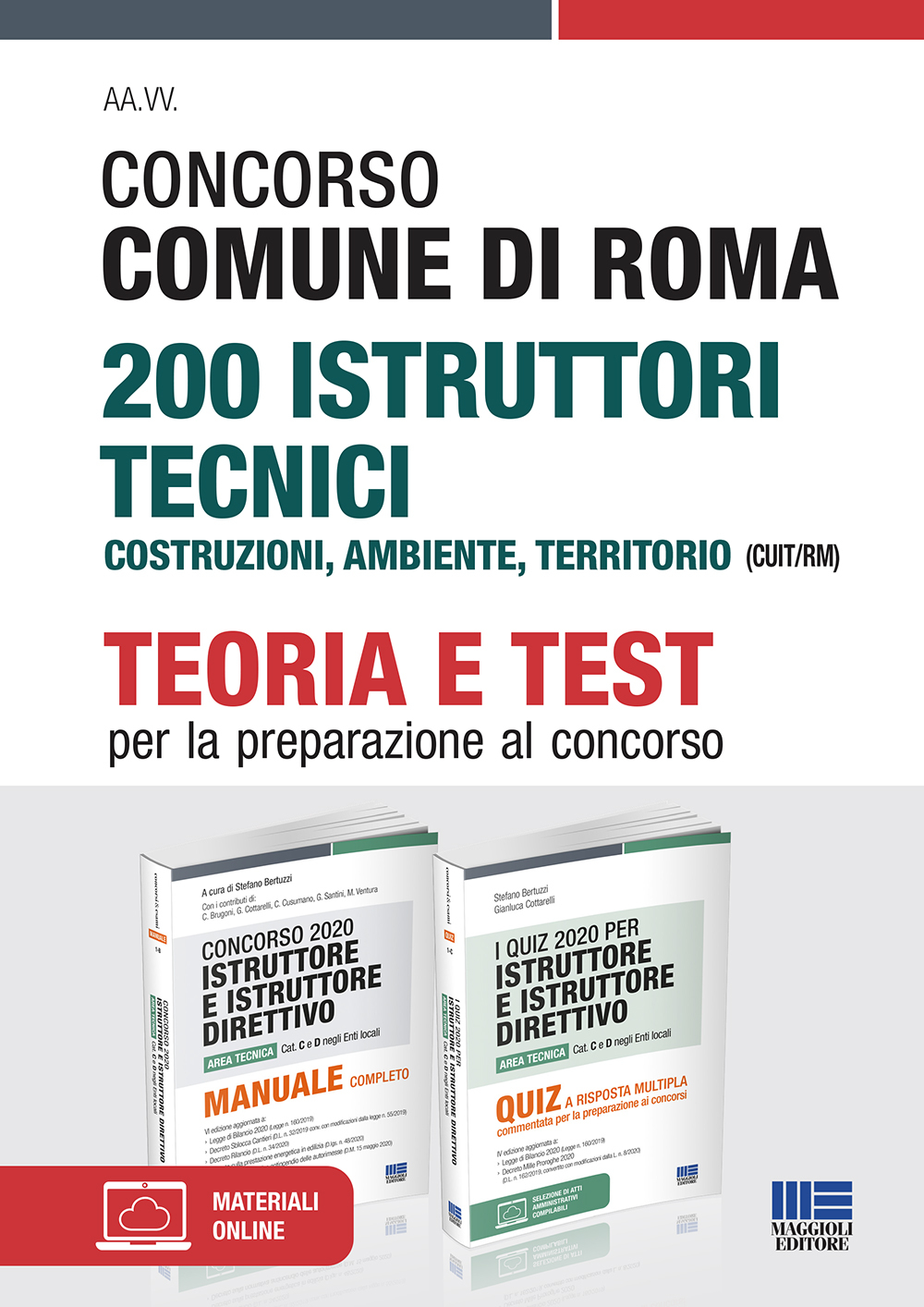 Concorso Comune di Roma 200 Istruttori tecnici Costruzioni, ambiente, territorio (CUIT/RM) - Kit completo