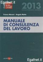 MANUALE DI CONSULENZA DEL LAVORO 2013